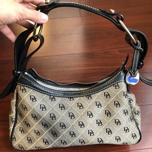 Dooney & Bourke satchel bag (gray and black)